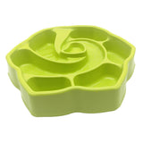 Max Pet Dog Cat Slow Food Bowl Feeder Eating Habit Training Anti Choke Green