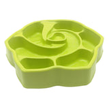 Max Pet Dog Cat Slow Food Bowl Feeder Eating Habit Training Anti Choke Green