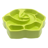Max Pet Dog Cat Slow Food Bowl Feeder Eating Habit Training Anti Choke Green