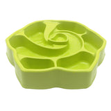 Max Pet Dog Cat Slow Food Bowl Feeder Eating Habit Training Anti Choke Green