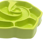 Max Pet Dog Cat Slow Food Bowl Feeder Eating Habit Training Anti Choke Green