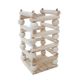 Max Pet Wooden Rack Feeder Hay Grass Nest Holder for Small Pet Rabbit Wood