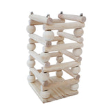 Max Pet Wooden Rack Feeder Hay Grass Nest Holder for Small Pet Rabbit Wood