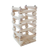Max Pet Wooden Rack Feeder Hay Grass Nest Holder for Small Pet Rabbit Wood