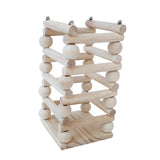 Max Pet Wooden Rack Feeder Hay Grass Nest Holder for Small Pet Rabbit Wood