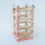 Max Pet Wooden Rack Feeder Hay Grass Nest Holder for Small Pet Rabbit Wood