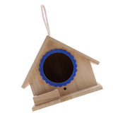 Max Wooden Bird House Birdhouse Hanging Nesting Box Home Garden Yard Decor Blue