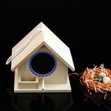Max Wooden Bird House Birdhouse Hanging Nesting Box Home Garden Yard Decor Blue