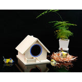 Max Wooden Bird House Birdhouse Hanging Nesting Box Home Garden Yard Decor Blue