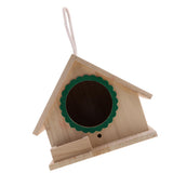 Max Wooden Bird House Birdhouse Hanging Nesting Box Home Garden Yard Decor Green