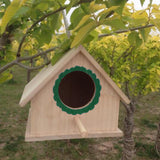 Max Wooden Bird House Birdhouse Hanging Nesting Box Home Garden Yard Decor Green