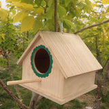 Max Wooden Bird House Birdhouse Hanging Nesting Box Home Garden Yard Decor Green