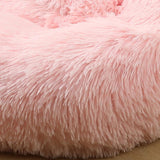 Max Pet Dog Sleeping Bed Indoor Pet Round Cozy Comfort Bed Nest  Pink-40cm