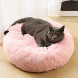 Max Pet Dog Sleeping Bed Indoor Pet Round Cozy Comfort Bed Nest  Pink-40cm