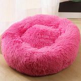Max Pet Dog Sleeping Bed Indoor Pet Round Cozy Comfort Bed Nest  Rose Red-60cm