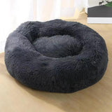 Max Pet Dog Sleeping Bed Indoor Pet Round Cozy Comfort Bed Nest  Dark Gray-40cm