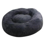 Max Pet Dog Sleeping Bed Indoor Pet Round Cozy Comfort Bed Nest  Dark Gray-40cm