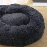 Max Pet Dog Sleeping Bed Indoor Pet Round Cozy Comfort Bed Nest  Dark Gray-40cm