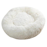 Maxbell Pet Dog Sleeping Bed Indoor Pet Round Cozy Comfort Bed Nest  White-60cm