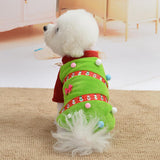 Maxbell Pet Christmas Clothes Pet New Year Apparel Costume Party Decor Clothes L