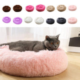 Maxbell Pet Cat Dog Sleeping Bed Indoor Pet Round Cozy Comfort Bed Nest  Pink