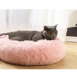 Maxbell Pet Cat Dog Sleeping Bed Indoor Pet Round Cozy Comfort Bed Nest  Pink