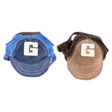 Max Baseball Hat Sun-shading Cap with Ear Holes For Small to Large Dogs Blue-M