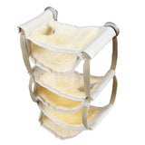 Max Hamster Hammock Winter Warm Nest For Hamster Rat Mice Rat Squirrels Beige Yellow