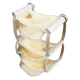 Max Hamster Hammock Winter Warm Nest For Hamster Rat Mice Rat Squirrels Beige Yellow
