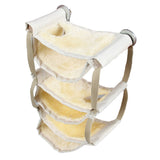 Max Hamster Hammock Winter Warm Nest For Hamster Rat Mice Rat Squirrels Beige Yellow