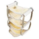 Max Hamster Hammock Winter Warm Nest For Hamster Rat Mice Rat Squirrels Beige Yellow