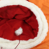 Max Pet Cat Christmas Hat Shape Bed Winter Warm Sleeping Bed For Cat Kitten