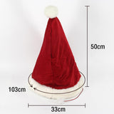 Max Pet Cat Christmas Hat Shape Bed Winter Warm Sleeping Bed For Cat Kitten