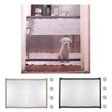 Max Pet Dog Isolation Fence Collapsable Retractable Safe Guard for Doorway Black
