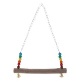 Max Pet Parrot Swing Wood Bird Parrot Hanging Swing Toys for Parakeet Cockatoo L