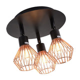 Max Maxb 15W 3-Head Adjustable Ceiling Lamp Spotlights w/ Hollow Lampshade White