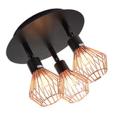 Max Maxb 15W 3-Head Adjustable Ceiling Lamp Spotlights w/ Hollow Lampshade White