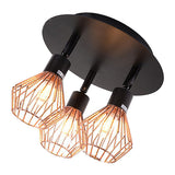Max Maxb 15W 3-Head Adjustable Ceiling Lamp Spotlights w/ Hollow Lampshade White