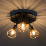 Max Maxb 15W 3-Head Adjustable Ceiling Lamp Spotlights w/ Hollow Lampshade White
