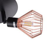Max Maxb 15W 3-Head Adjustable Ceiling Lamp Spotlights w/ Hollow Lampshade White