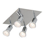 Max Maxb Wall Mounted GU10 Ceiling Spot Lights Fixtures For Bedroom Shop Warm White