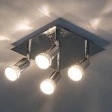 Max Maxb Wall Mounted GU10 Ceiling Spot Lights Fixtures For Bedroom Shop Warm White