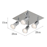 Max Maxb Wall Mounted GU10 Ceiling Spot Lights Fixtures For Bedroom Shop Warm White