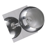 Max Maxb Ceiling Mounted Chromed Iron Wall Sconce Lamp for Bedroom MR16 Without Light