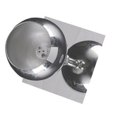 Max Maxb Ceiling Mounted Chromed Iron Wall Sconce Lamp for Bedroom MR16 Without Light
