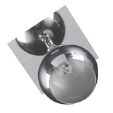 Max Maxb Ceiling Mounted Chromed Iron Wall Sconce Lamp for Bedroom MR16 Without Light