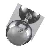 Max Maxb Ceiling Mounted Chromed Iron Wall Sconce Lamp for Bedroom MR16 Without Light