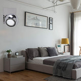 Max Maxb Ceiling Mounted Chromed Iron Wall Sconce Lamp for Bedroom MR16 Without Light