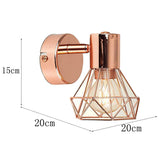 Max Maxb Creative Hollow Wrought E27 Wall Lamp For Home Bedroom Hallway Warm White