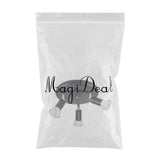Maxbell Flush Mount 3-Head Adjustable Ceiling Lamp Light Fixture Black-White